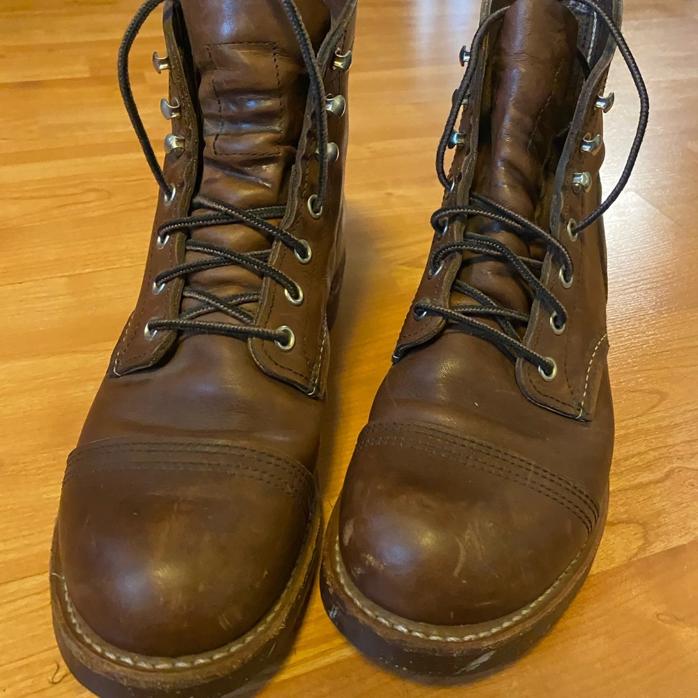 IRON RANGER - MEN'S 6-INCH BOOT IN AMBER HARNESS LEATHER 8111 size 6.5